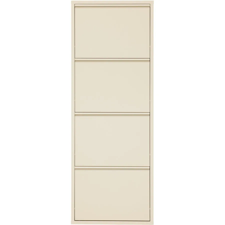 Schuhschrank Vinci Beige Metall 51 cm 136 cm