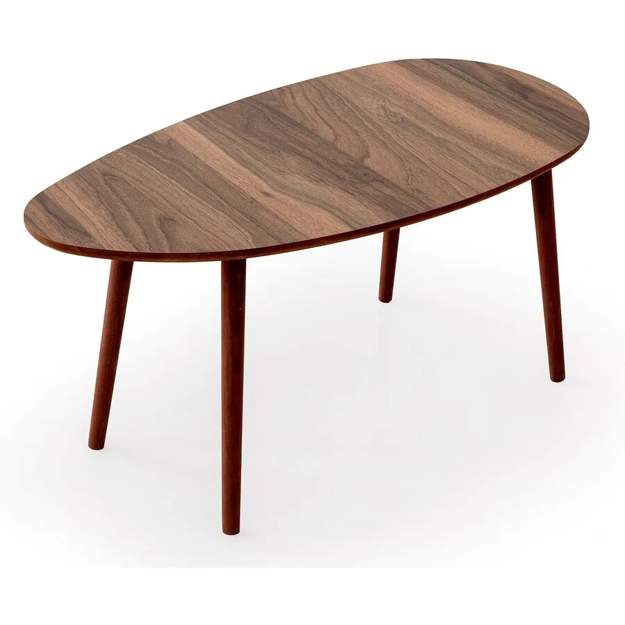 Salontisch Georis Nussbaum 100% MDF B 100 T 50 cm