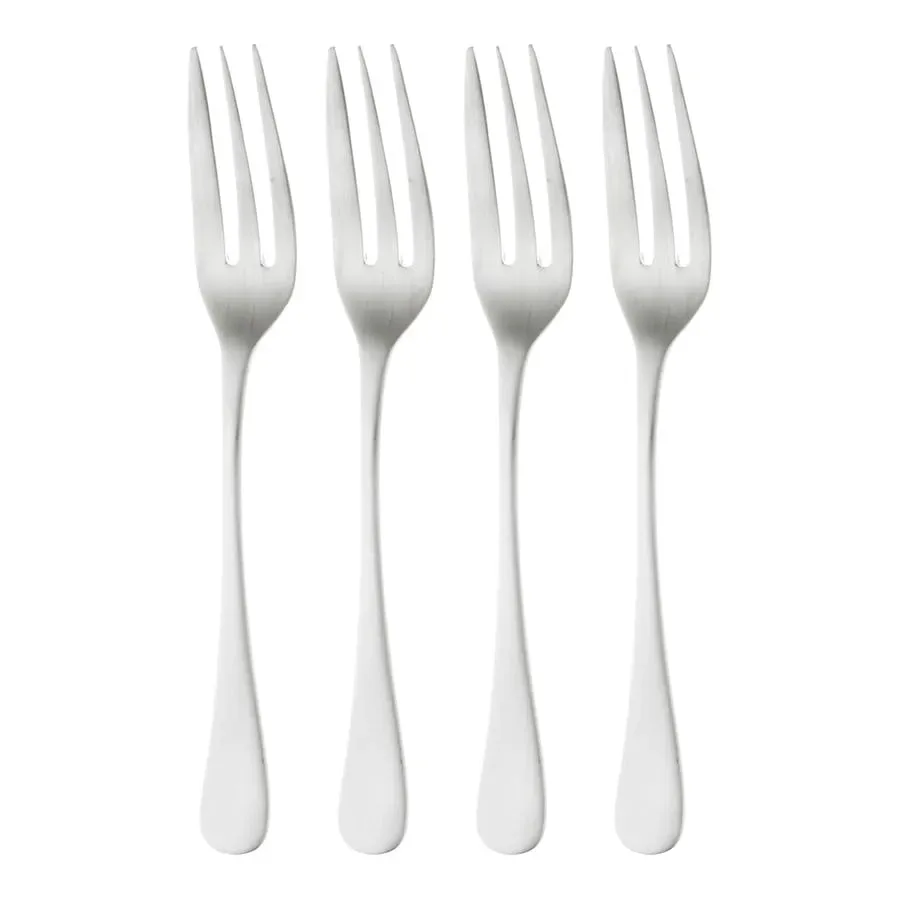 Robert Welch Radford dessertgaffel matt 4-pack Rostfritt stål