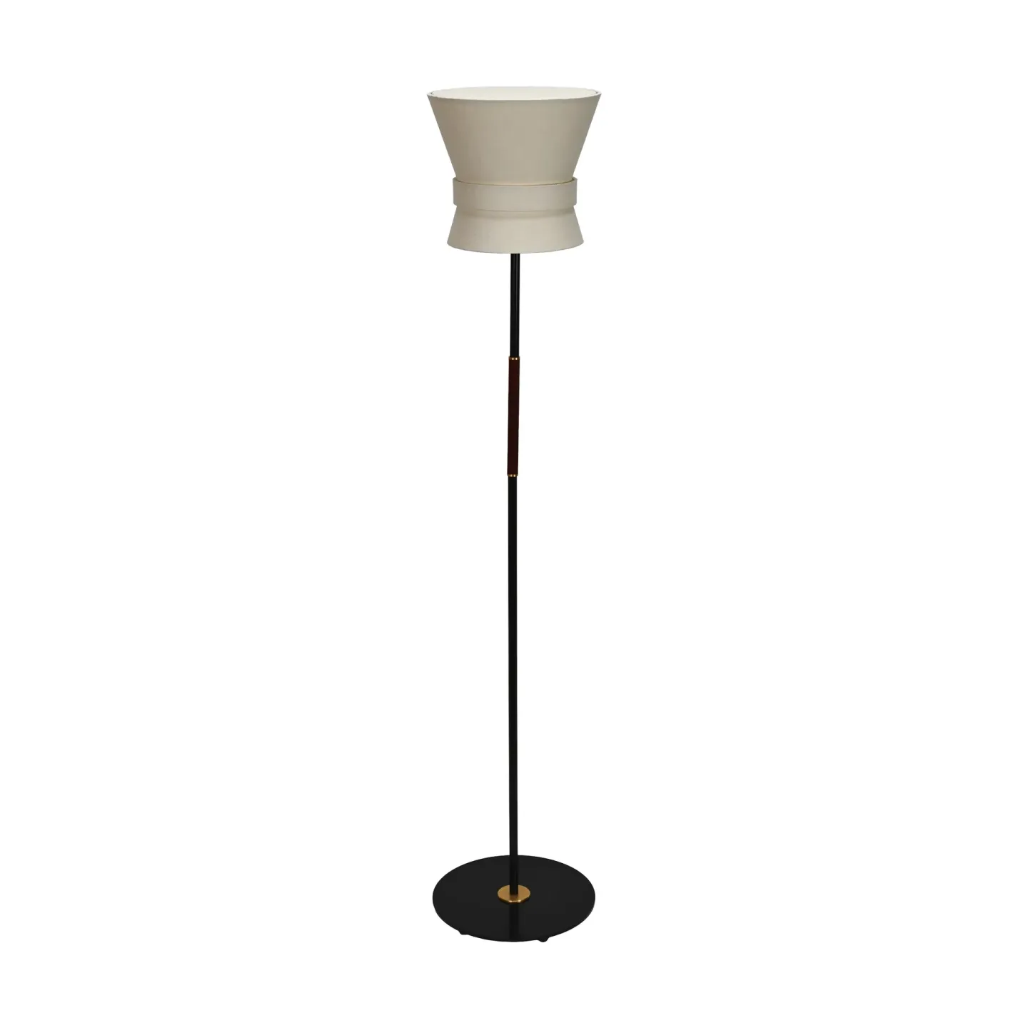 Örsjö Belysning Bow Stehleuchte Schwarz-cream white, klein 147 cm