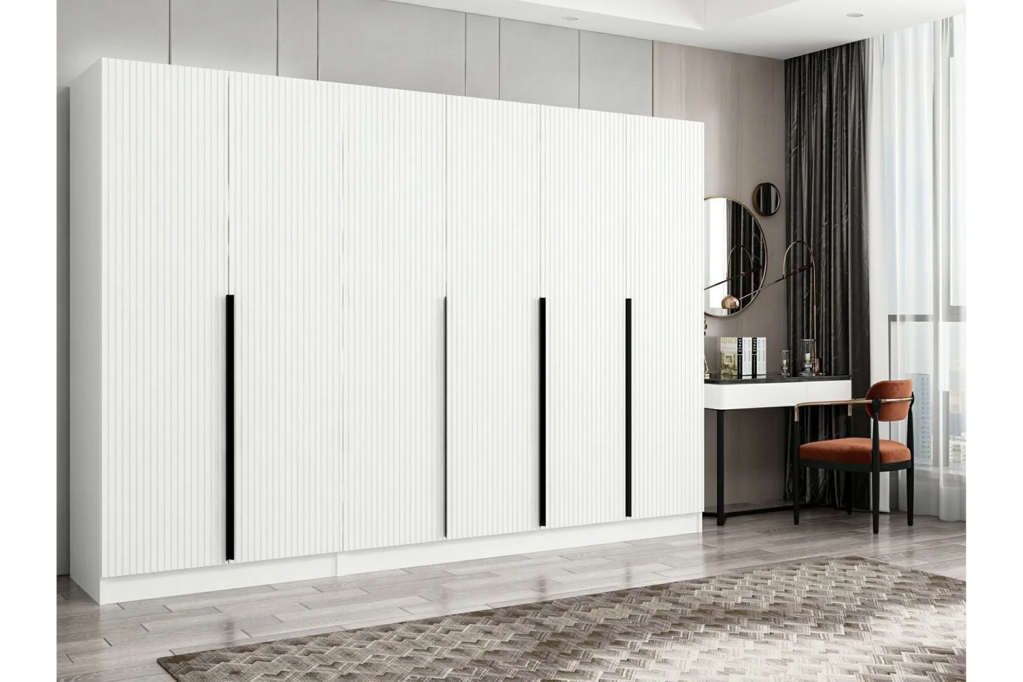Fruitland Garderob 270 cm - Vit