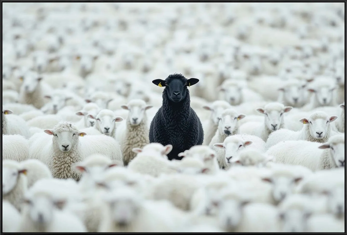 image LAND Alubild Black Sheep Gerahmt | Schubiger Möbel