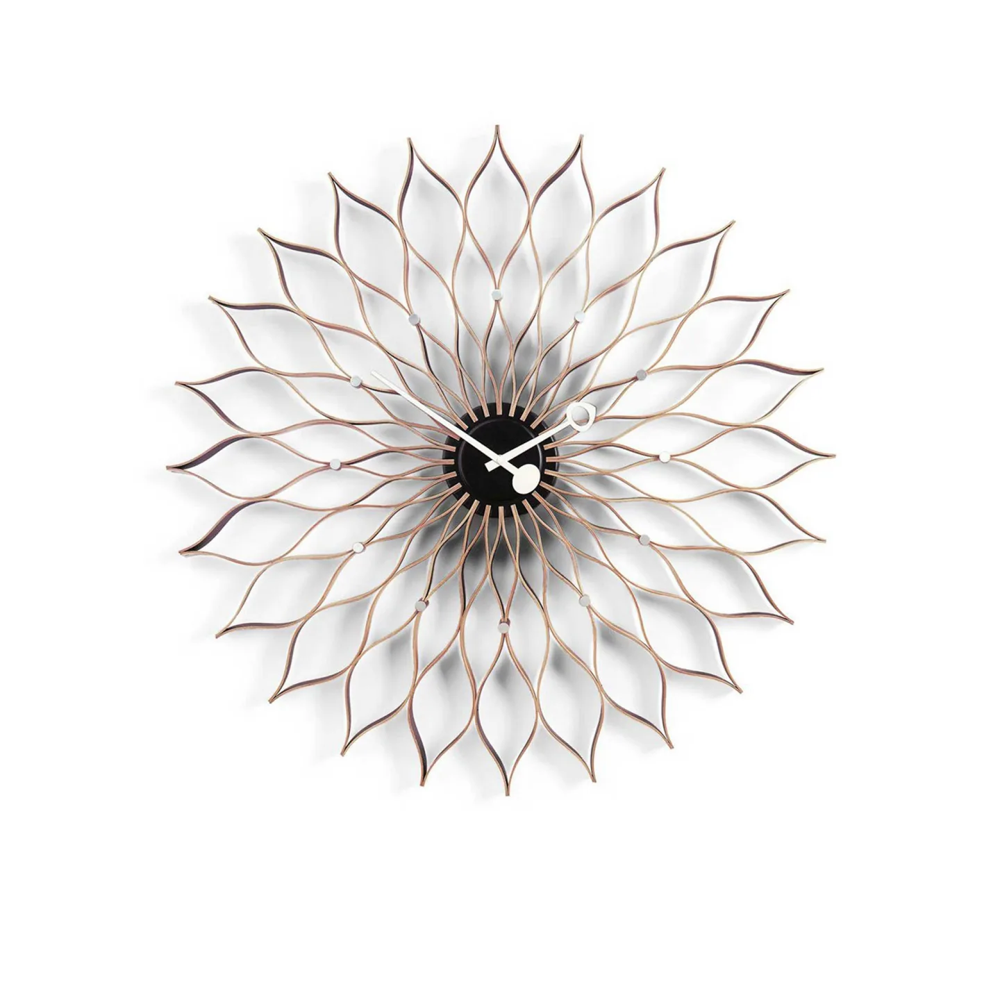 Vitra - Sunflower Clock Birch - Klockor - George Nelson - Brun
