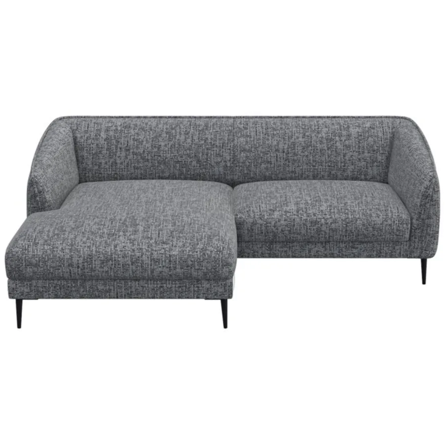 Ecksofa Fady Links Stoff granit B 238 T 74 cm