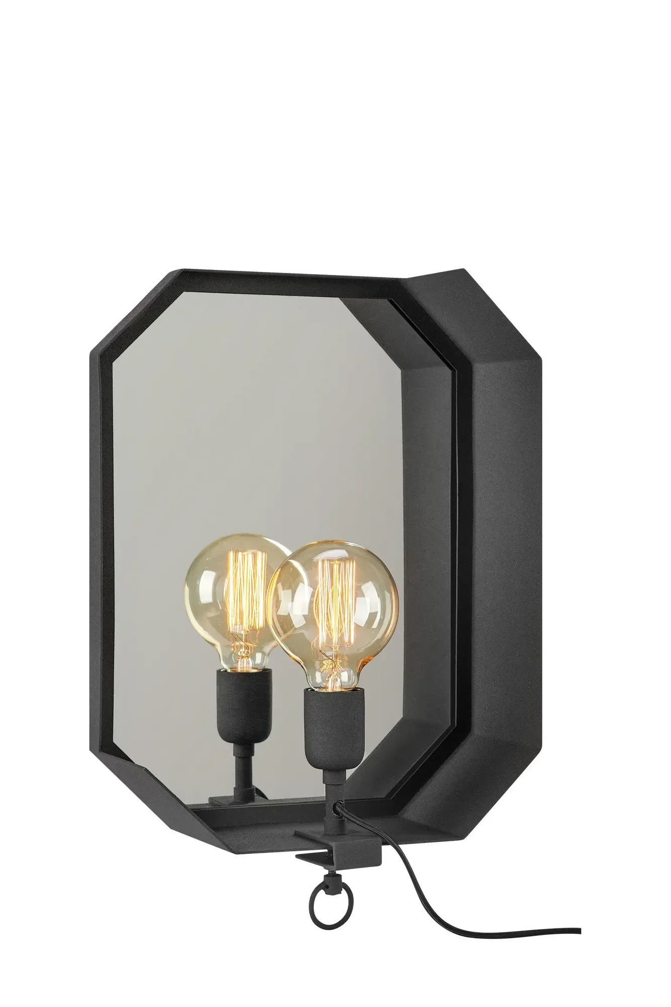 Kogo Spiegel Lampe Schwarz