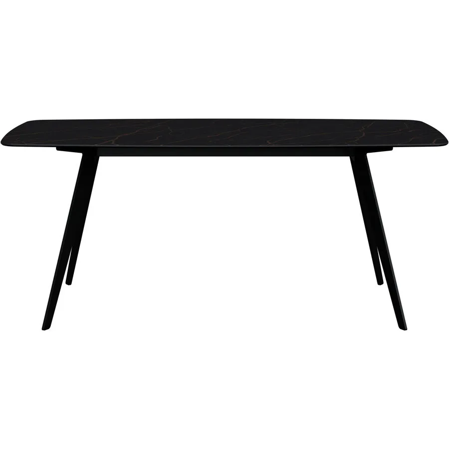 Esstisch Salazar schwarz/bronze Keramik B 100 T 180 cm