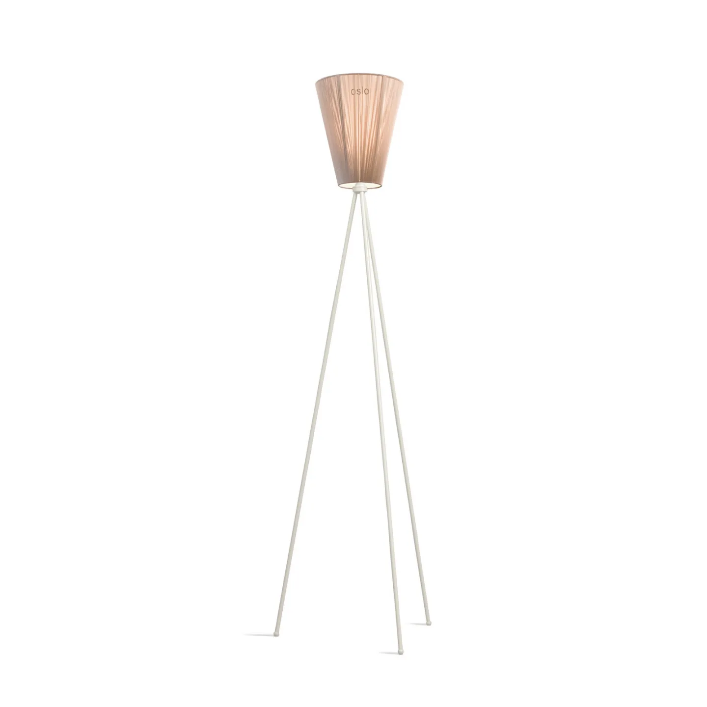 Oslo Wood Stehleuchte White/Beige - Northern - Wohnzimmer - Metall