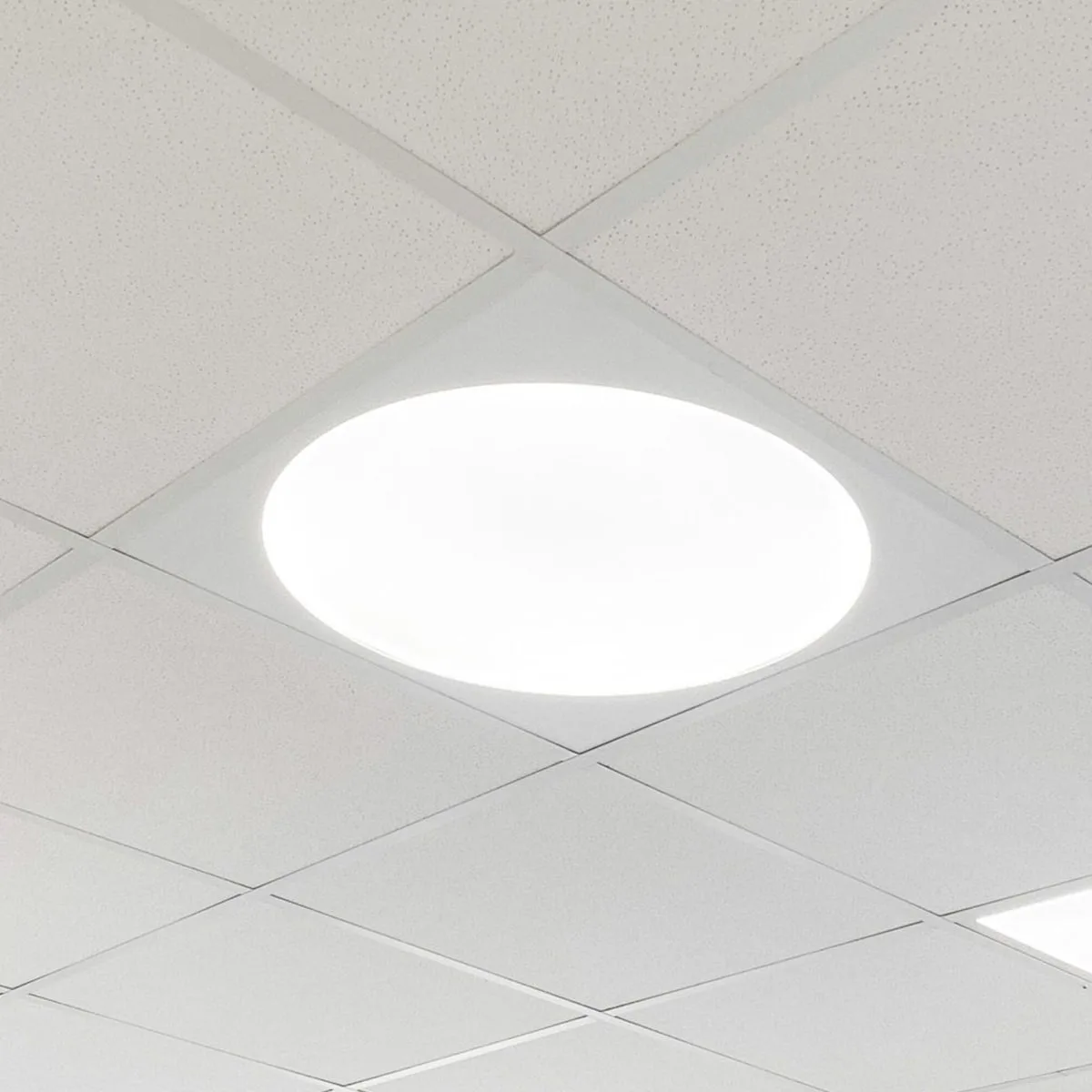 Think Cirkelram till LED-panel 600x600 Vit
