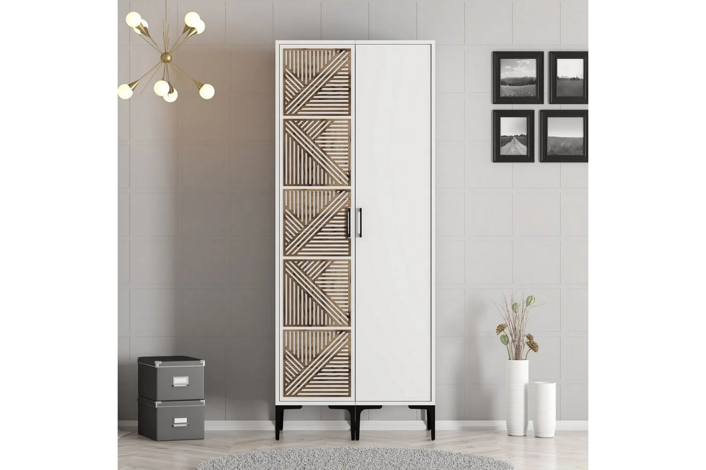 Kumsal Garderob 80 cm - Vit
