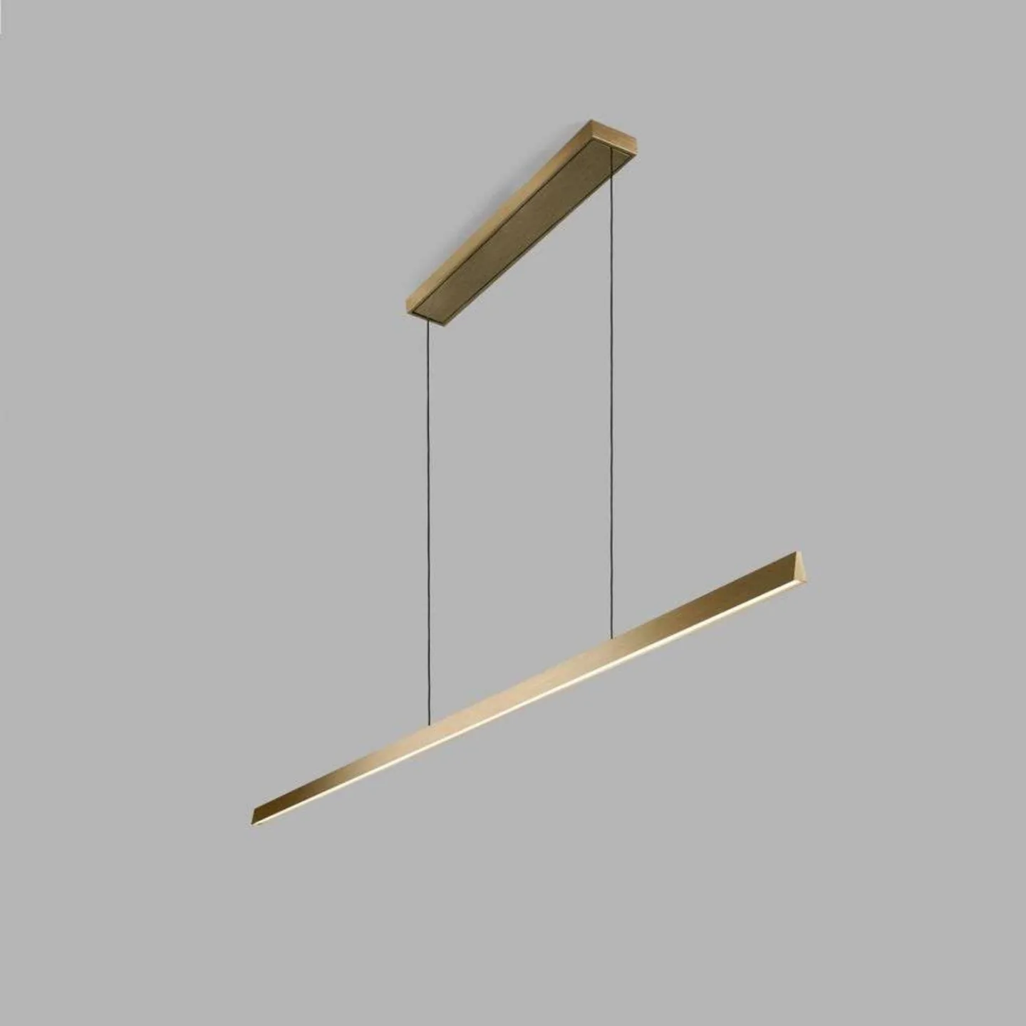Edge Linear S2000 Pendelleuchte Brass - LIGHT-POINT - Küche - Aluminium