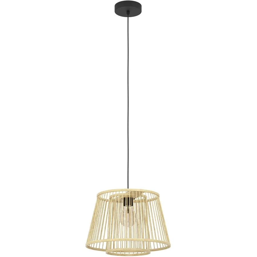 Eglo Pendellampe Hykeham Schwarz Stahl 38 cm 110 cm