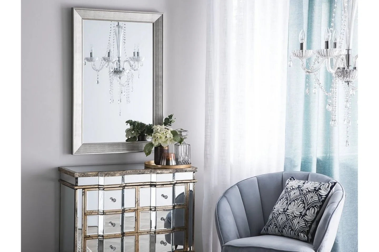 Bubry Spegel 61 cm - Silver