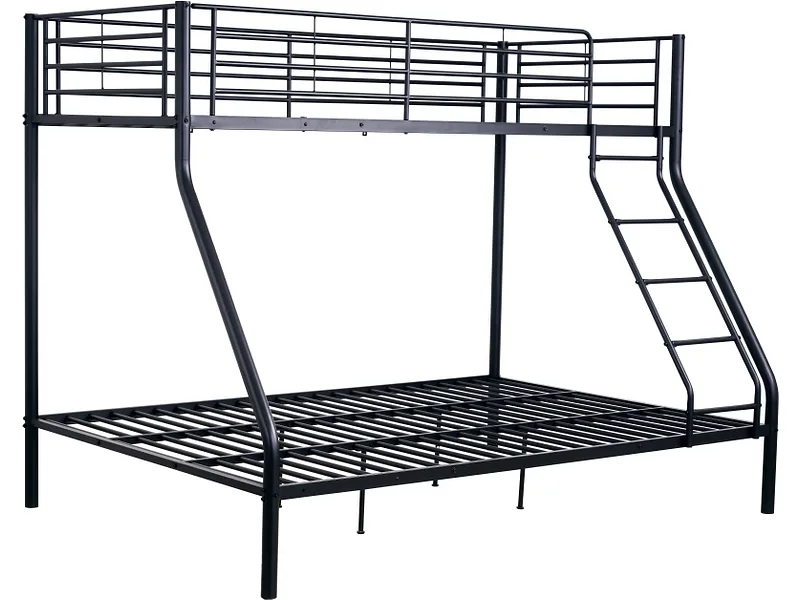 Hochbett HENRY 140x200cm schwarz