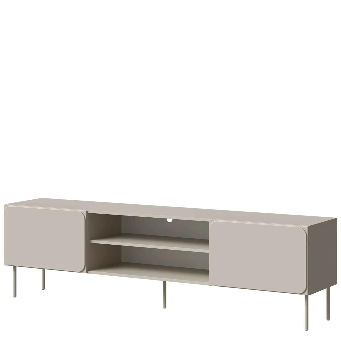 Marros Tv-bänk 200 cm med hyllor - Beige