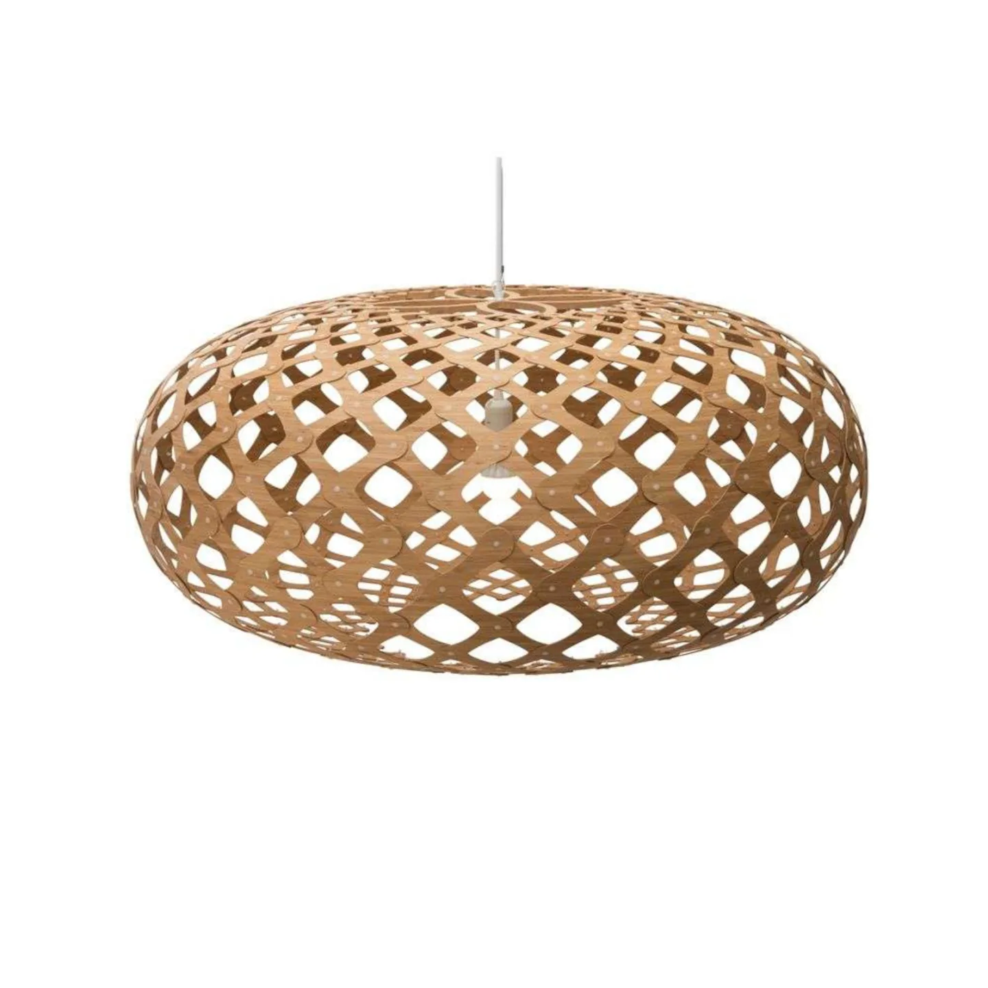 Kina Pendelleuchte Ø100 Bamboo - David Trubridge - Wohnzimmer - Bambus