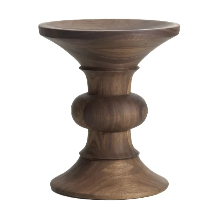 Vitra Eames Stool sittpall model B Dark walnut