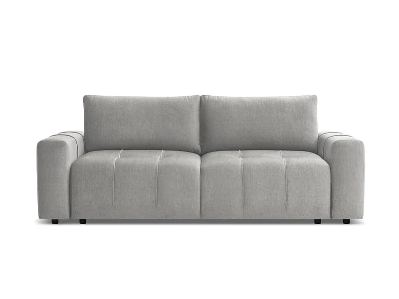 3er Sofa BOBOCHIC ARSENE Samt hellgrau