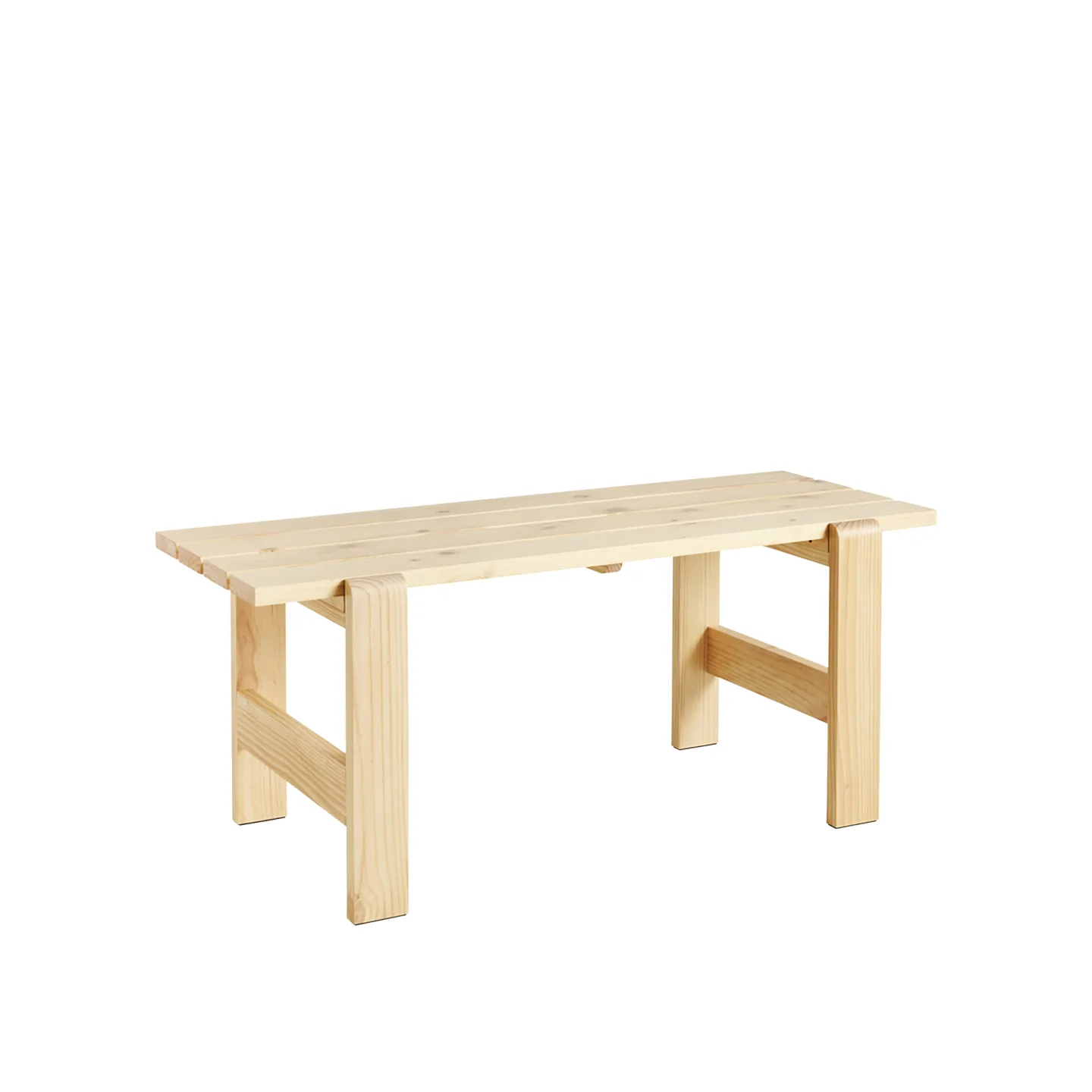 HAY - Weekday Table 180x66 cm / Water-Based Lacquer pinewood - Matbord utomhus - Hannes & Fritz - Trä