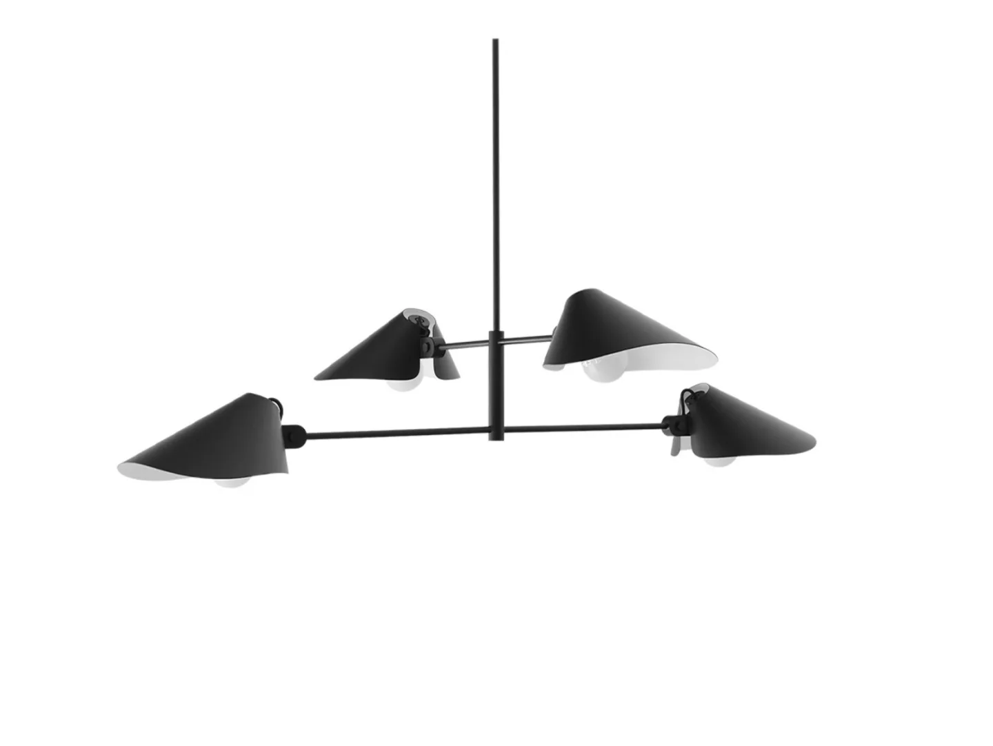 Bonnet SC93 lysekrone svart - &Tradition - Spisestue - Moderne - Aluminium - Med flere lyskilder