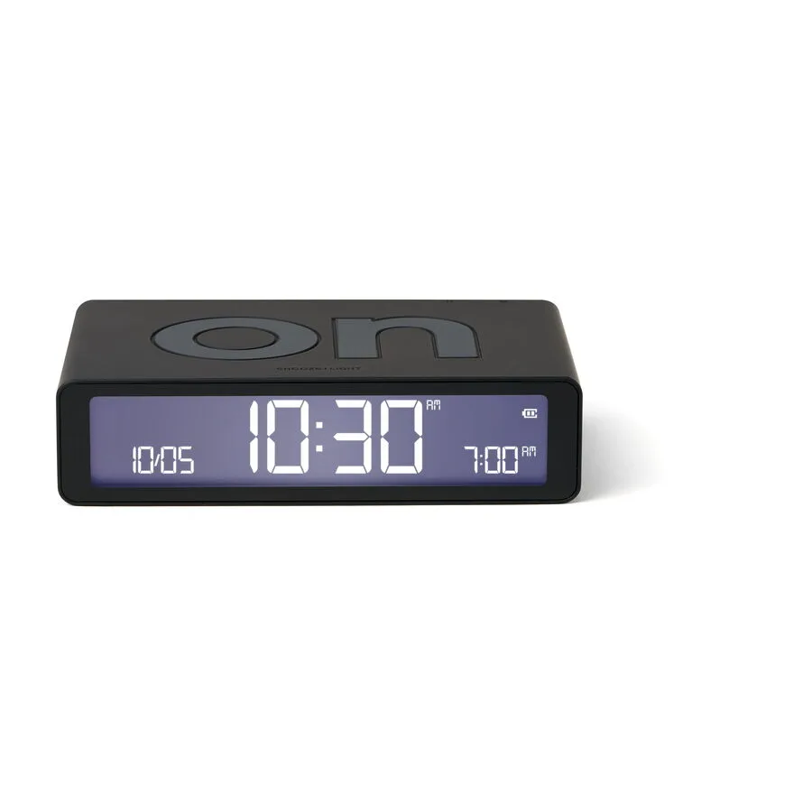 Lexon Wecker Flip Schwarz - Farbe: Classic Black