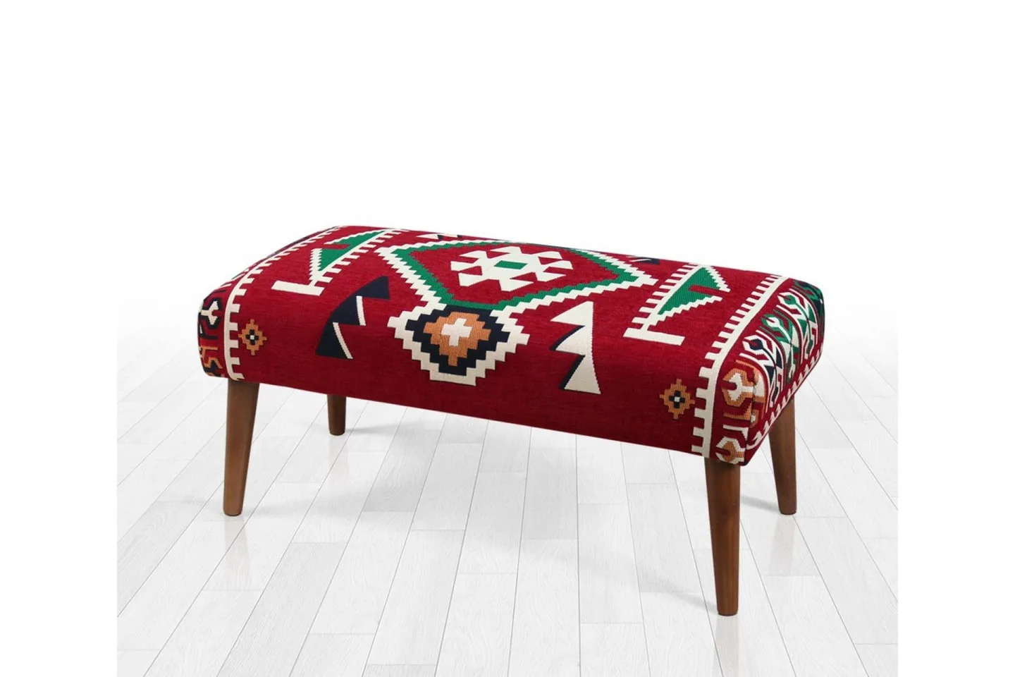 Crossett Sittpuff 91 cm - Röd/Vit