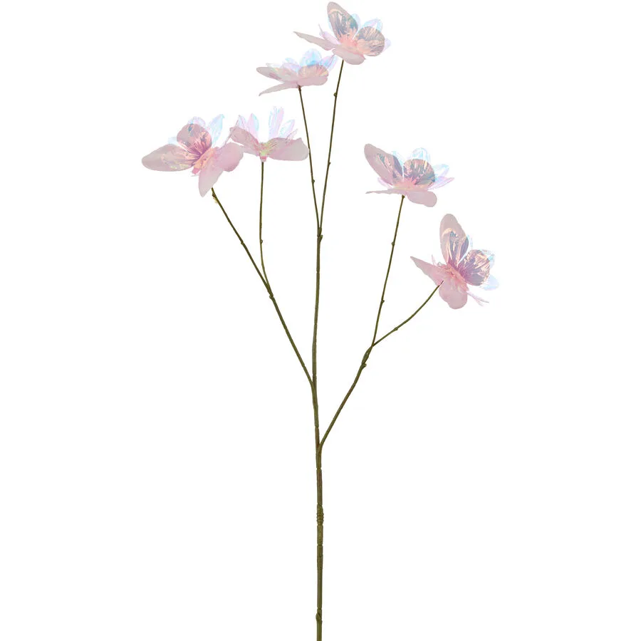 Kunstblume Country Rosa Kunststoff 76 cm
