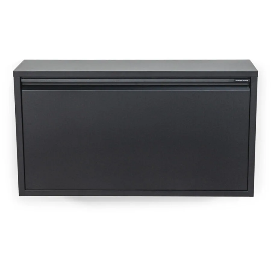 Spinder Design Schuhschrank Hesta Schwarz Stahl 75.3 cm 40.6 cm