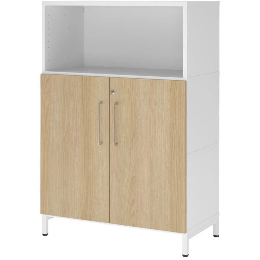 Aktenschrank Flexwall weiss, natur Holzwerkstoff B 41.7 H 118 cm