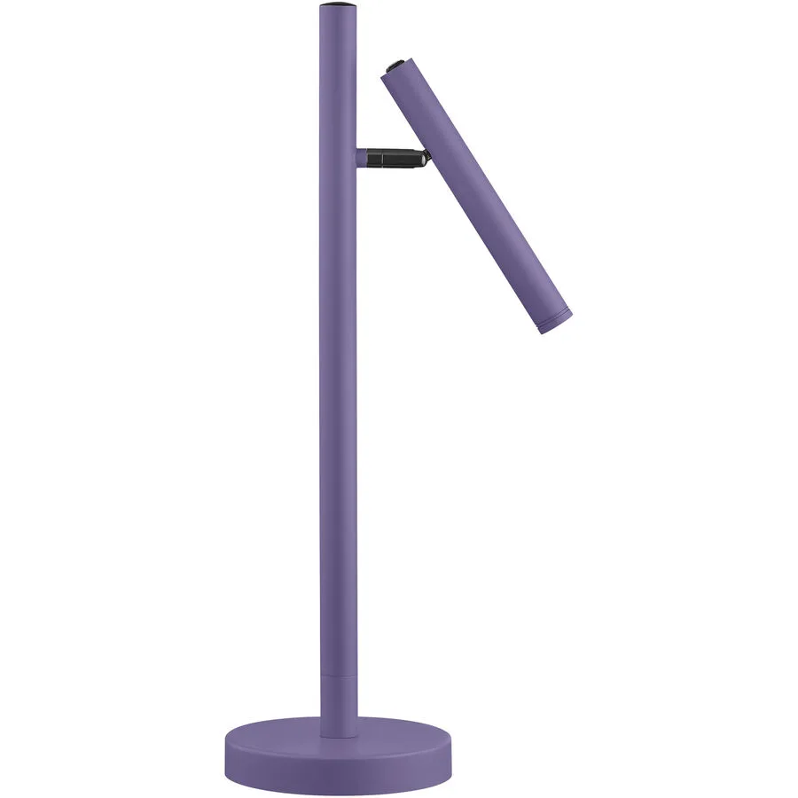 Tischlampe Streak Lila Metall 15 cm 50 cm - Farbe: Violett - LED - Lichtfarbe: Extra warmweiss - LED Energiesparlampen
