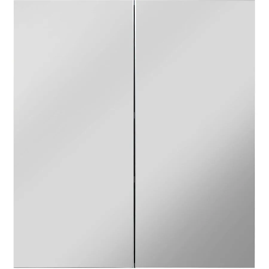 Spiegelschrank Haim weiss/grau Holzwerkstoff B 60 T 18 cm