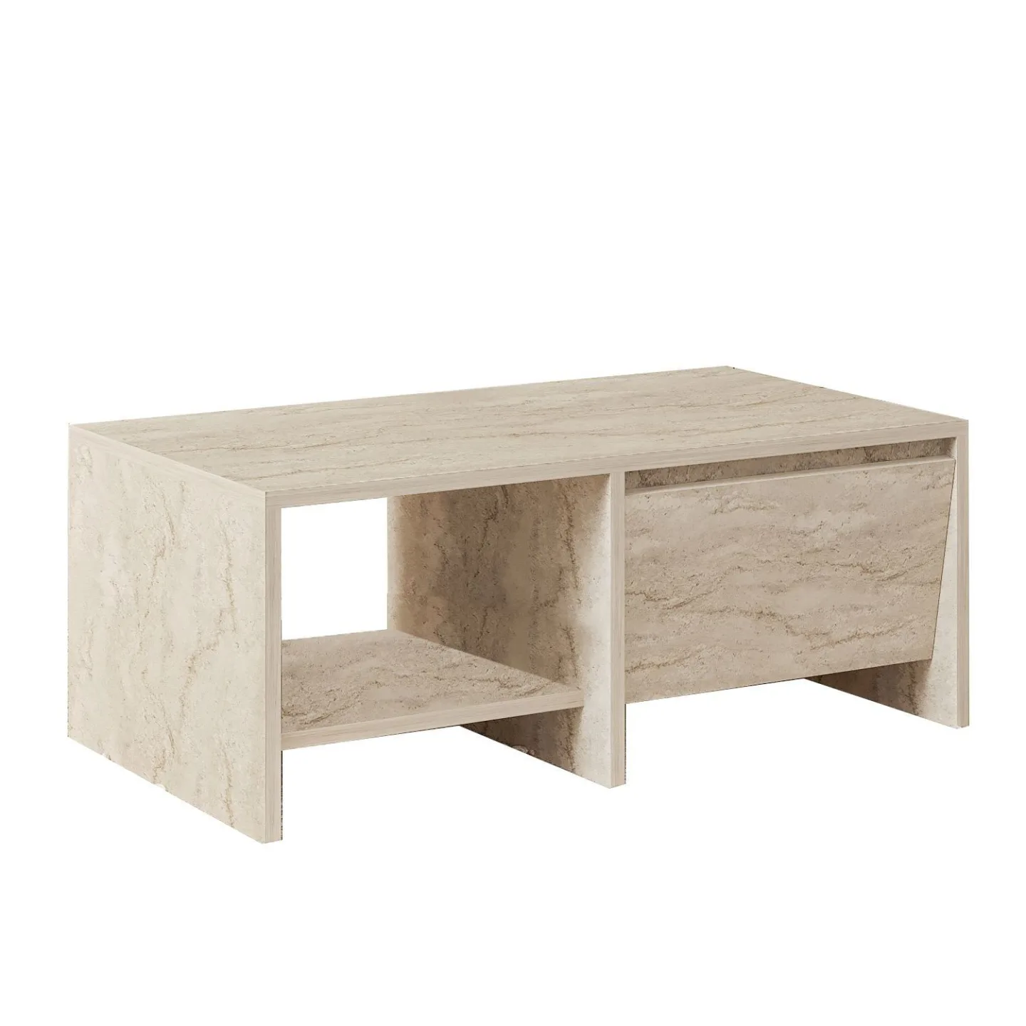 Crala Soffbord 90x35x45 cm - Travertin