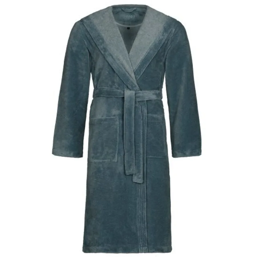 Vossen Bademantel Lynn M Cadet Blue 50% Baumwolle, 50% Polyester M