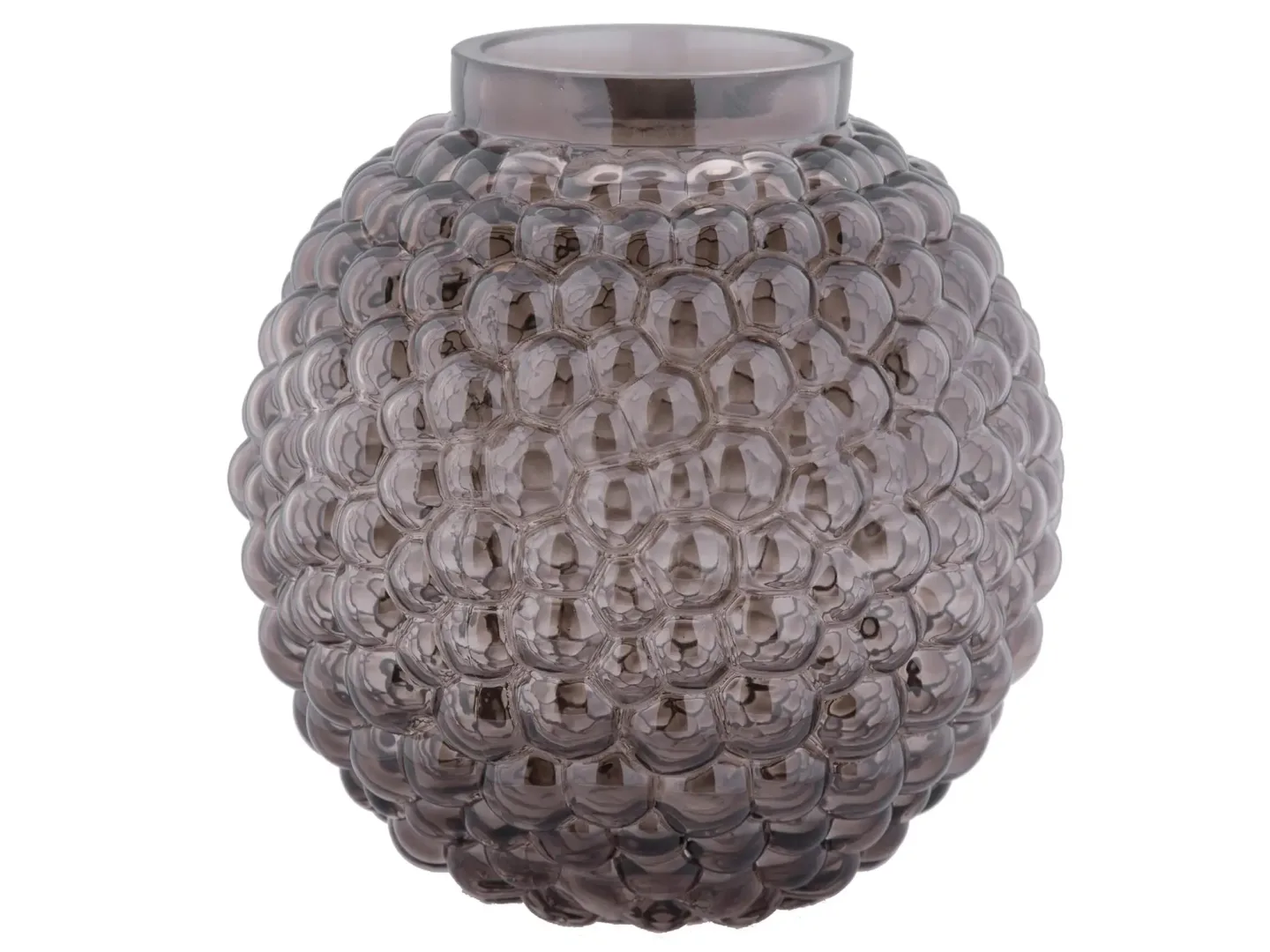 Decofinder Vase Glas Schwarz D: 19 cm | Schubiger Möbel
