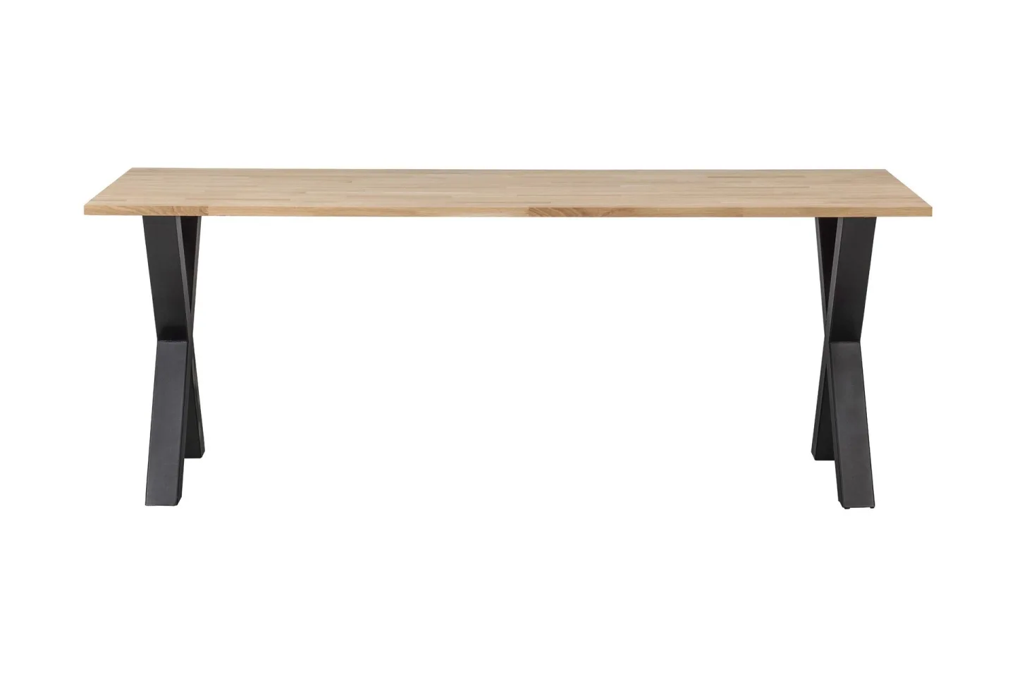 Tablo Matbord X-Formade Ben 200 cm - Ek/Svart