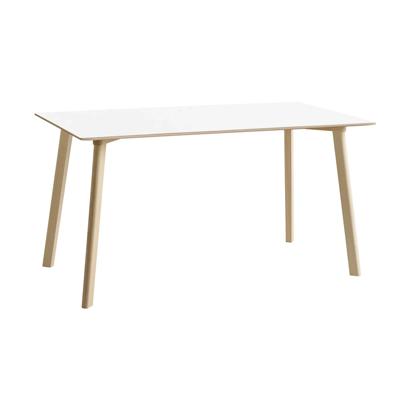 HAY CPH210 Deux 2.0 Tisch 75x140 cm Pearl white-untreated beech