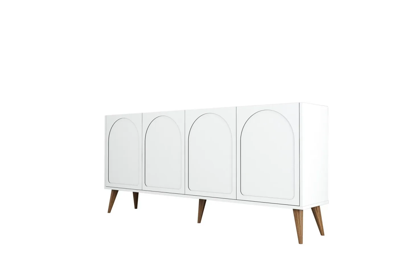 Hazim Konsollbord 180 cm - Vit/Valnöt