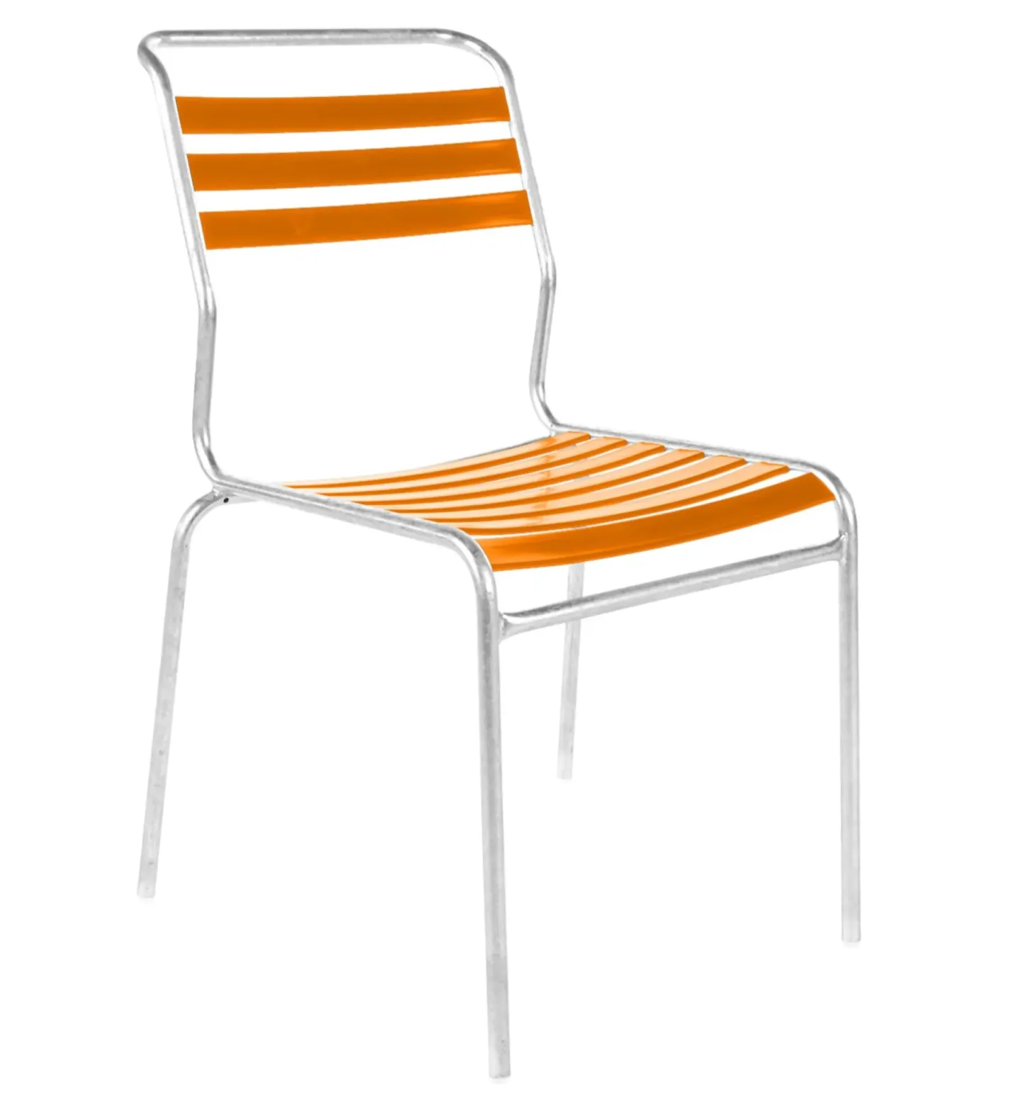 Schaffner Lättli-Stuhl Säntis Feuerverzinkt Orange | Schubiger Möbel