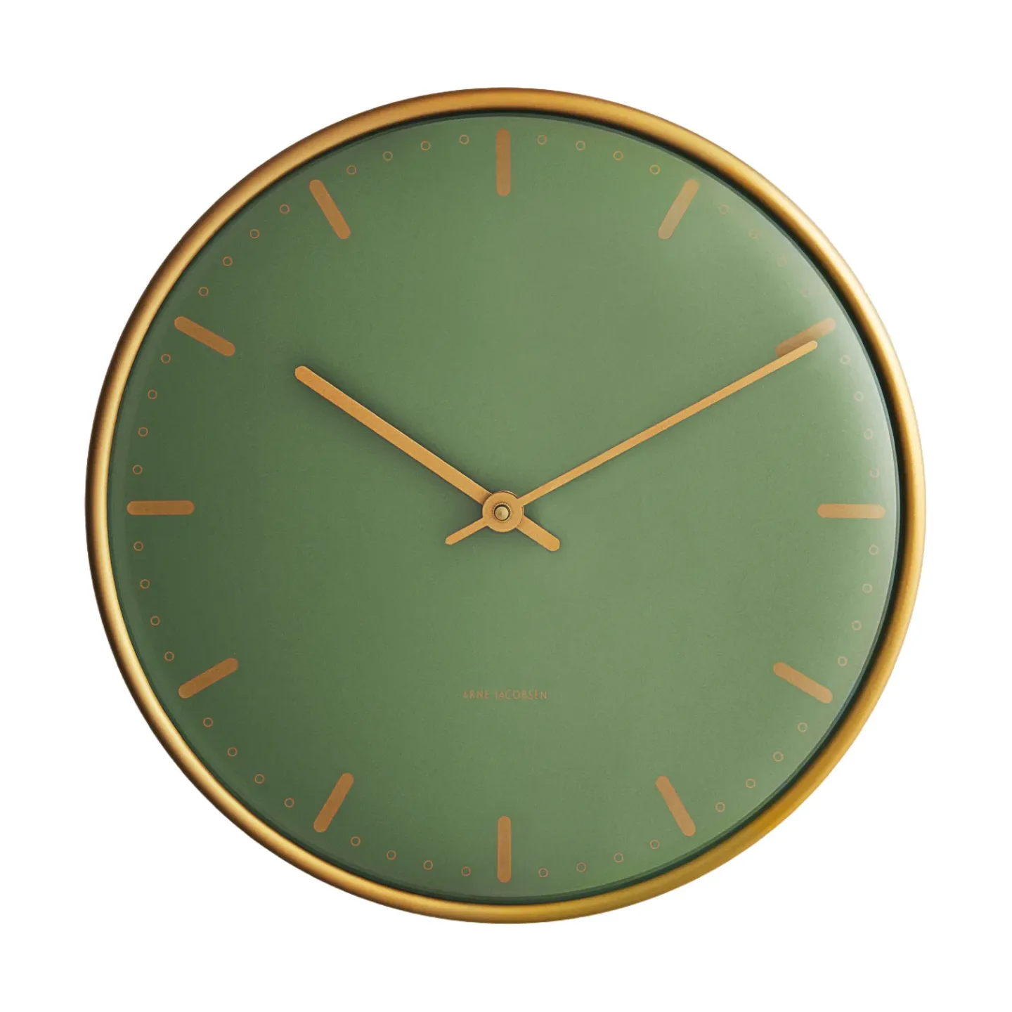 Arne Jacobsen Clocks Arne Jacobsen City Hall Wanduhr Grün, Ø21 cm