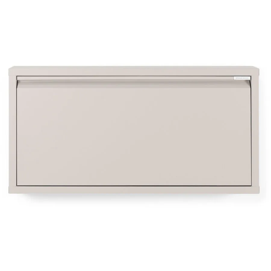 Spinder Design Schuhschrank Hesta taupe Stahl B 75 cm H 37.5 cm