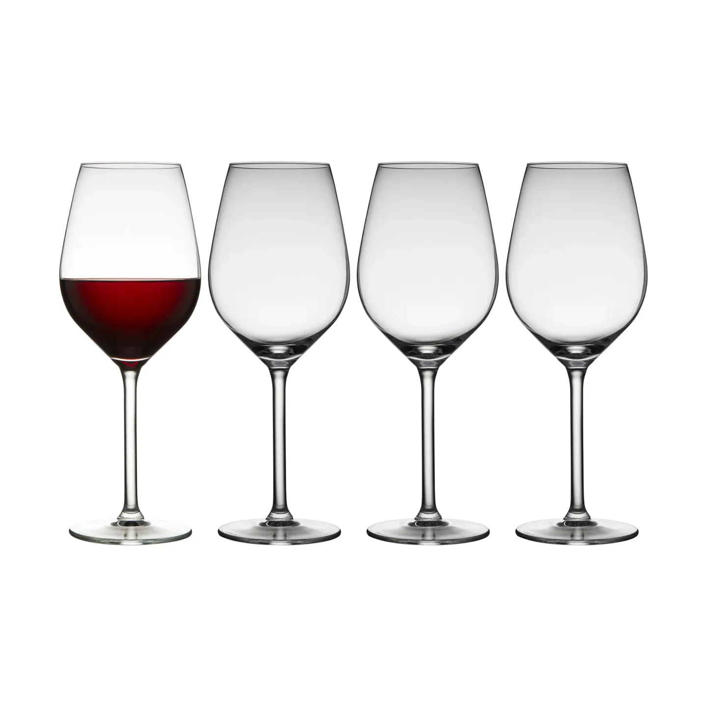 Lyngby Glas Juvel Rotweinglas50 cl 4er Pack Klar
