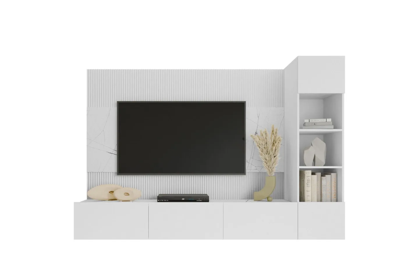 Bernice Tv-skåp 38x150 cm - Vit