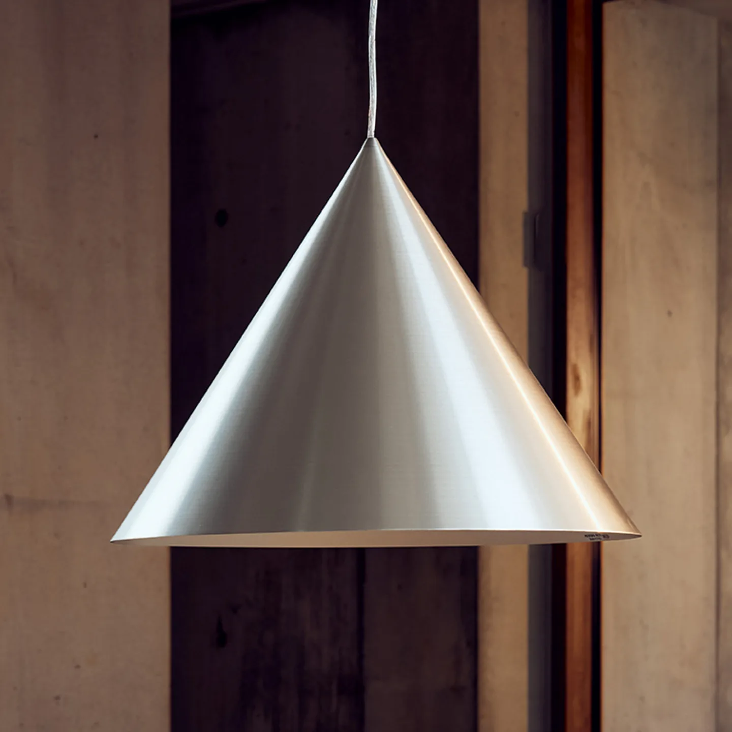 Frandsen Benjamin Xl Pendelleuchte Ø46 cm Brushed Aluminium Ø30 cm