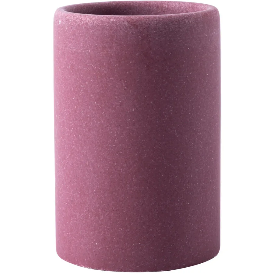 Zahnbecher Romy rot Marmor B 7 H 10 cm