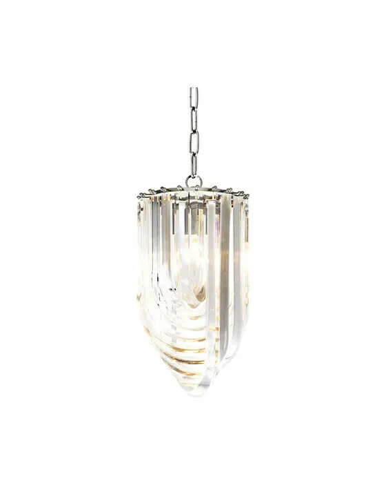 Murano Kronleuchter Nickel