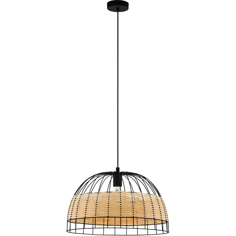 Eglo Pendellampe Anwick Schwarz Stahl 50 cm 110 cm