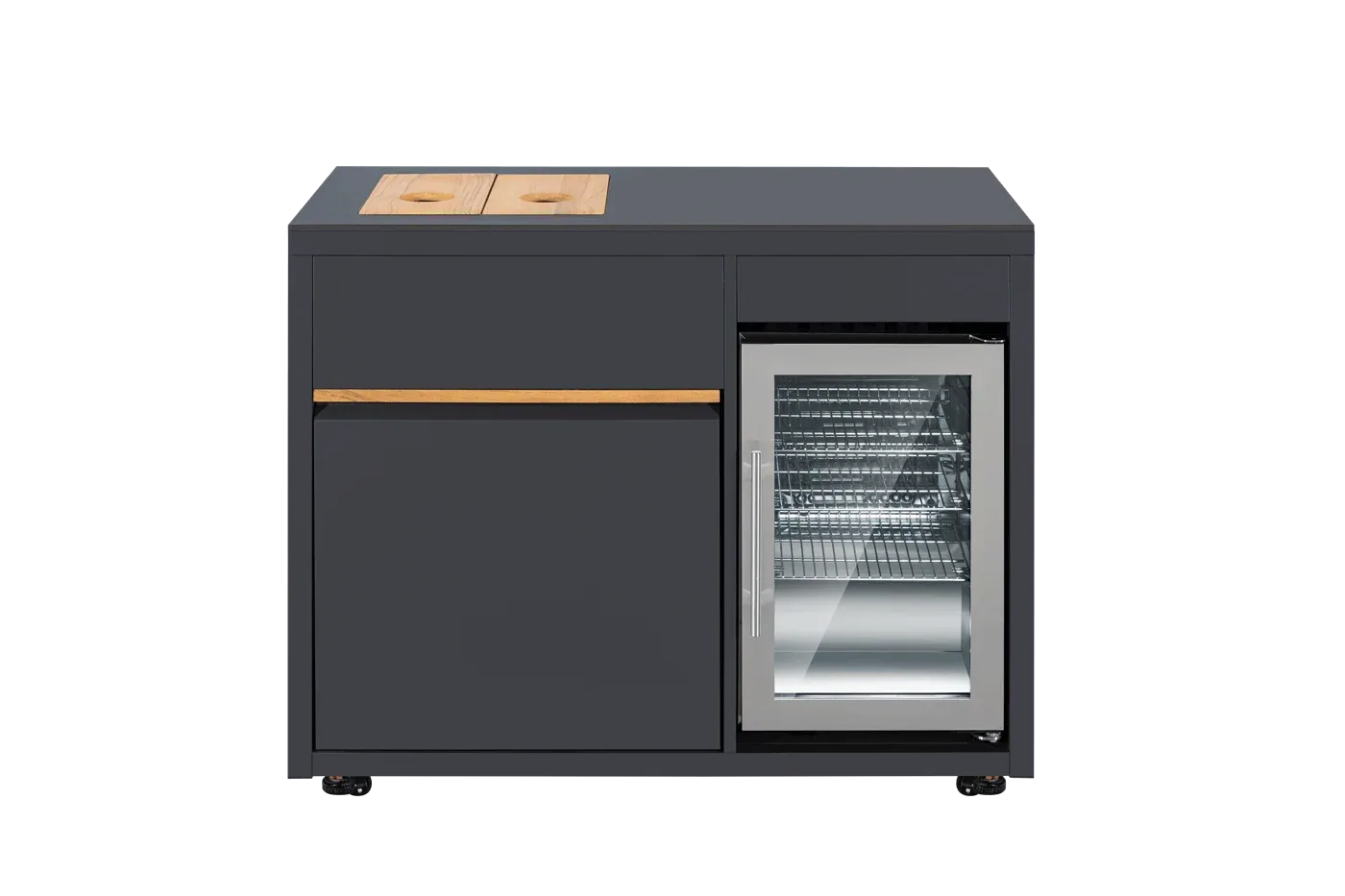 Designer Series - Freistehendes Modul mit Kühlschrank und Aufbewahrungsschrank