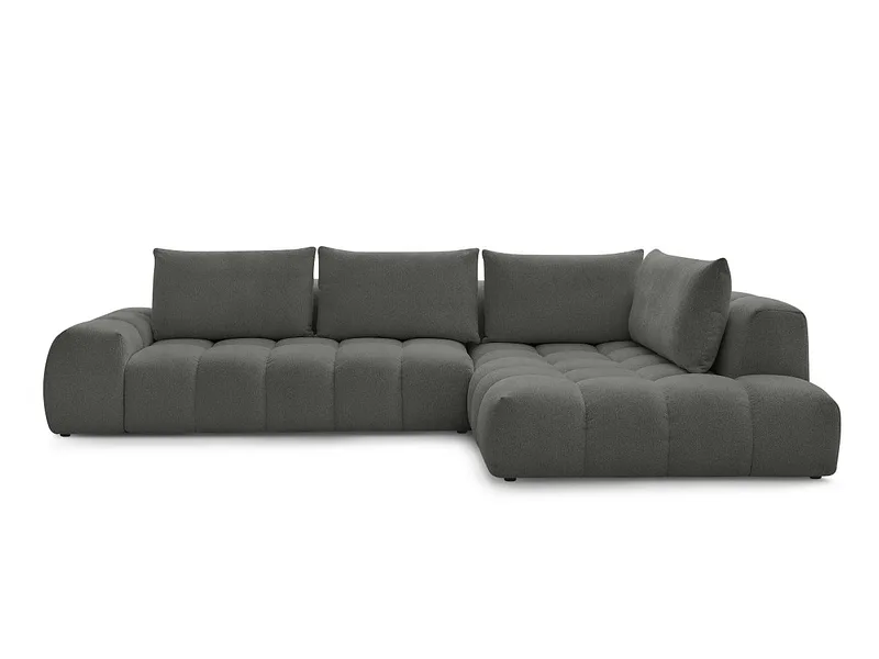 Ecksofa BOBOCHIC EVEREST Stoff chiniert dunkelgrau