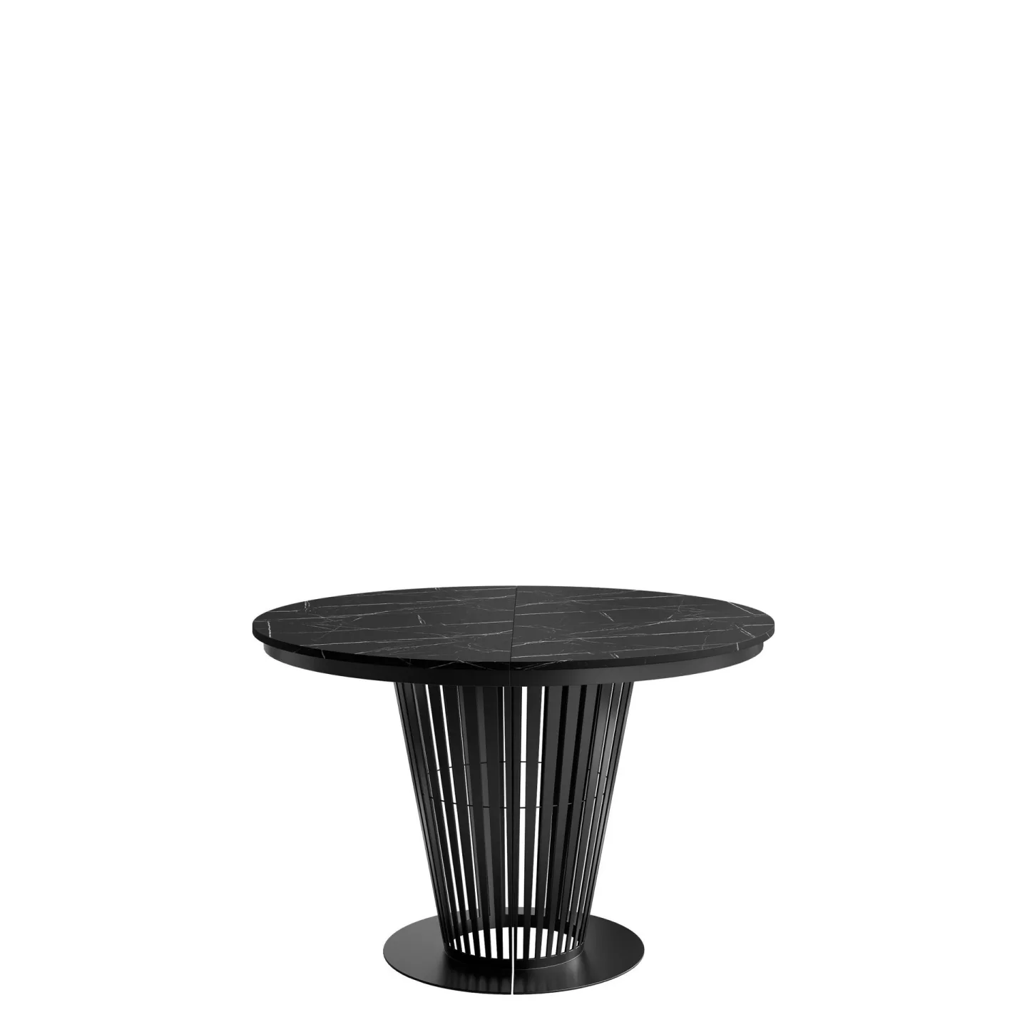 Cedra Runt Matbord 120-196 cm - svart
