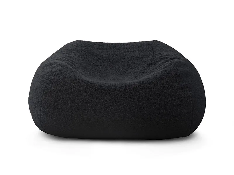 Hocker BOBOCHIC MERIBEL 70x120x60cm boucle-stoff schwarz