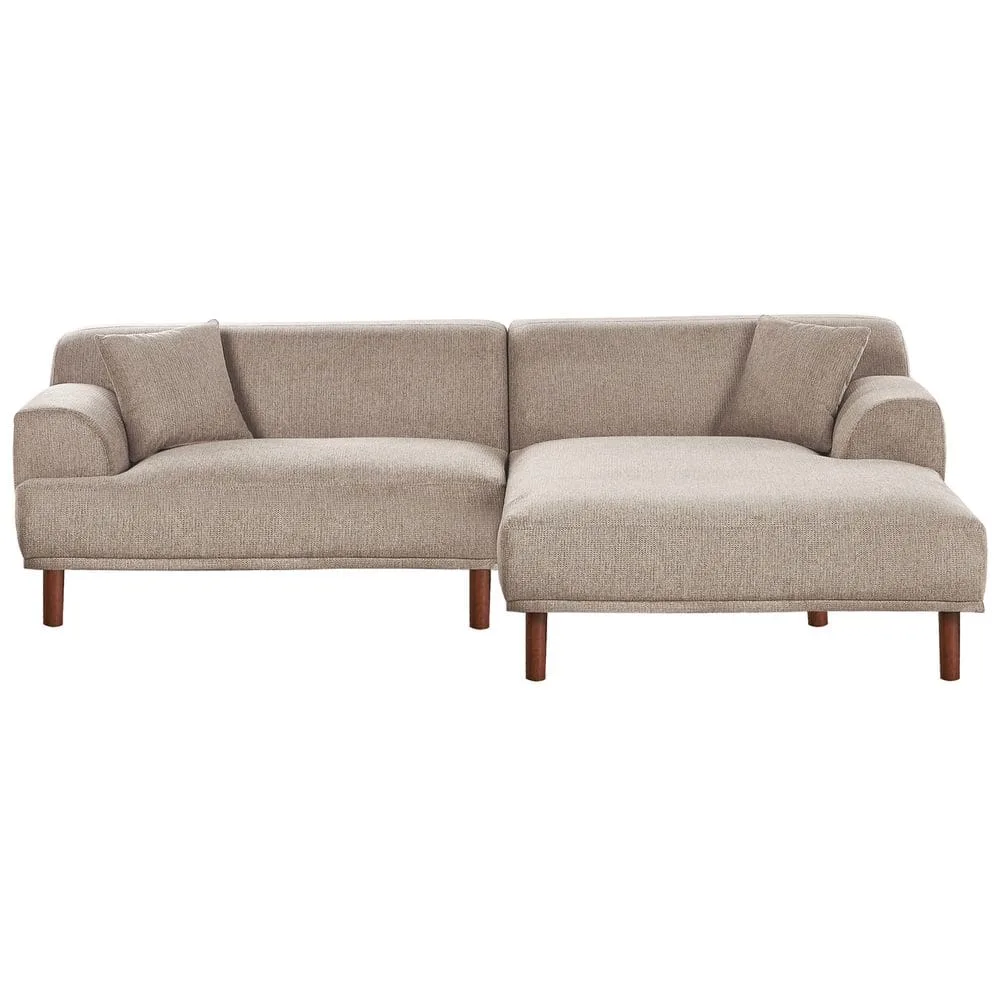 Hörnsoffa Holt - Taupe, brun/Polyester